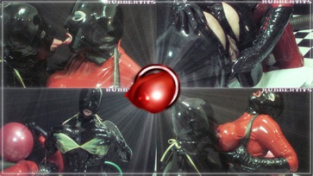 RUBBERTITS - SHINY, KINKY & BIZARRE LATEX SEX - Pussydollz  Lesbian Heavy Rubber