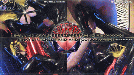 Heavy Rubber Zipperface Kinky  Intense Hand And Footjob - Hot new exclusive!!! Here is avengelique wearing her newest rubber attire, including a very kinky and unique designer mask with a zipper-mouth! This new latex-wear is very welcome in this clip: it�s time for a very intense and exciting hand-and footjob-combination! See lots of great jerk-off shots, great angles and superb xxx-action resulting in another clip extravaganza from your favorite big-boobed latex-fetish-store - rubbertits! Also perfect for foot and leg-lovers! 512x288, 16:9, high quality wmv, stereo live-sound.