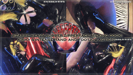 Heavy Rubber Zipperface Kinky  Intense Hand And Footjob