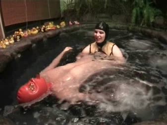 Alice In ChastityLand - Heavy Rubber Hot Tub Part 1 Inflatable Hood Alice In ChastityLand - Heavy Rubber Hot Tub Part 1 Inflatable Hood