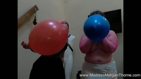 Ms Morgan Thornes Domination & Fetish Clips - Four Foot Balloon Race 720 Mp4